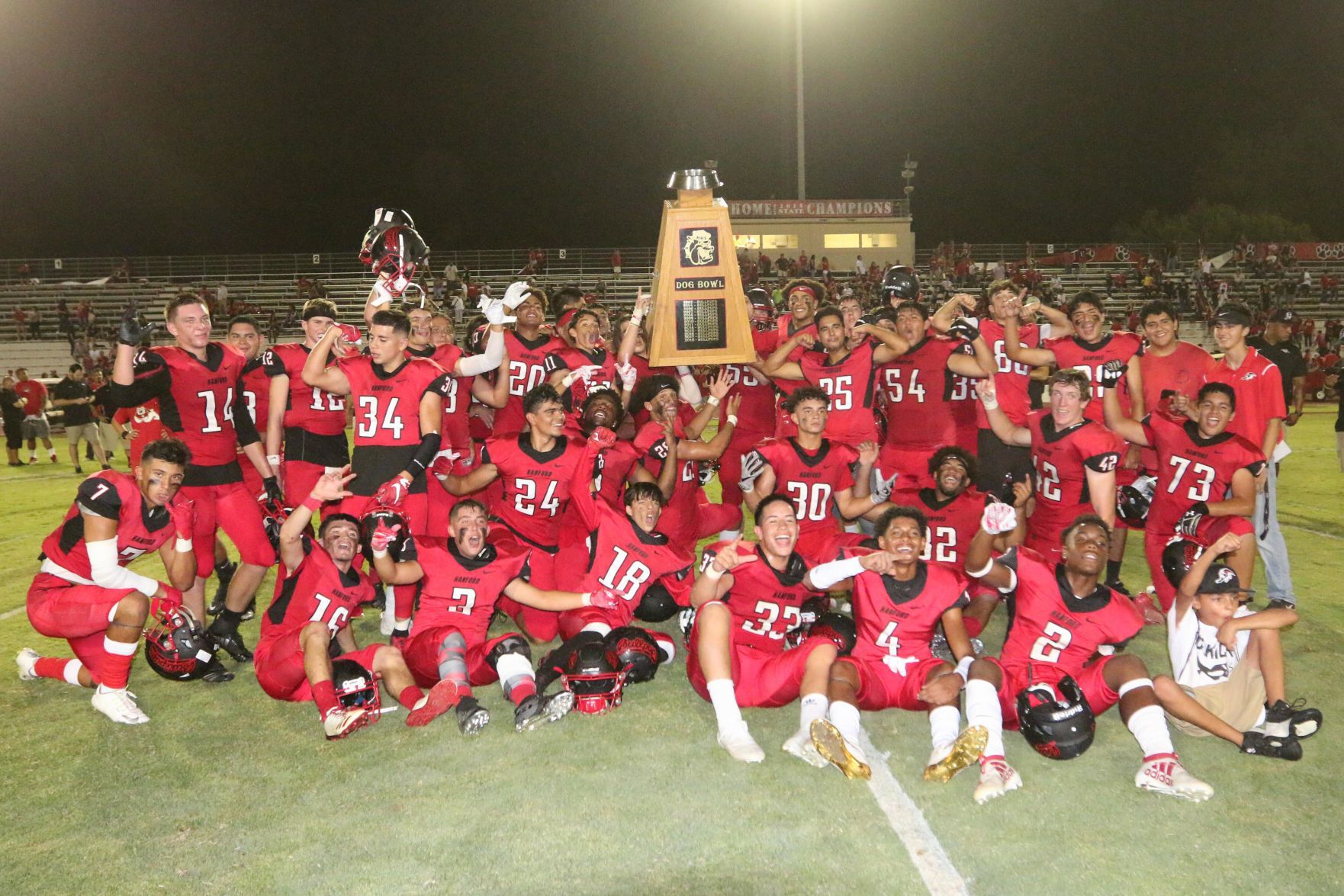 Bullpups own Huskies, make it half a dozen Dog Bowls in a row